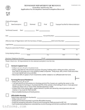 Fill Out a Valid Tennessee 183 Form